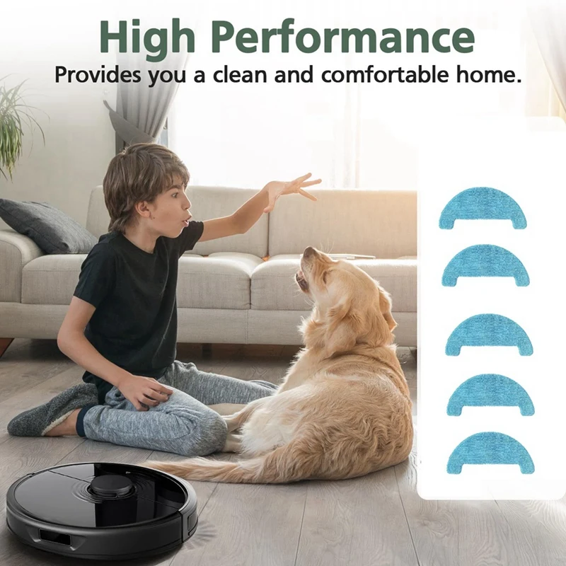 ผ้าทําความสะอาด 9 ชิ้นสําหรับอุปกรณ์เสริมเครื่องดูดฝุ่นหุ่นยนต์ Loorow AT800