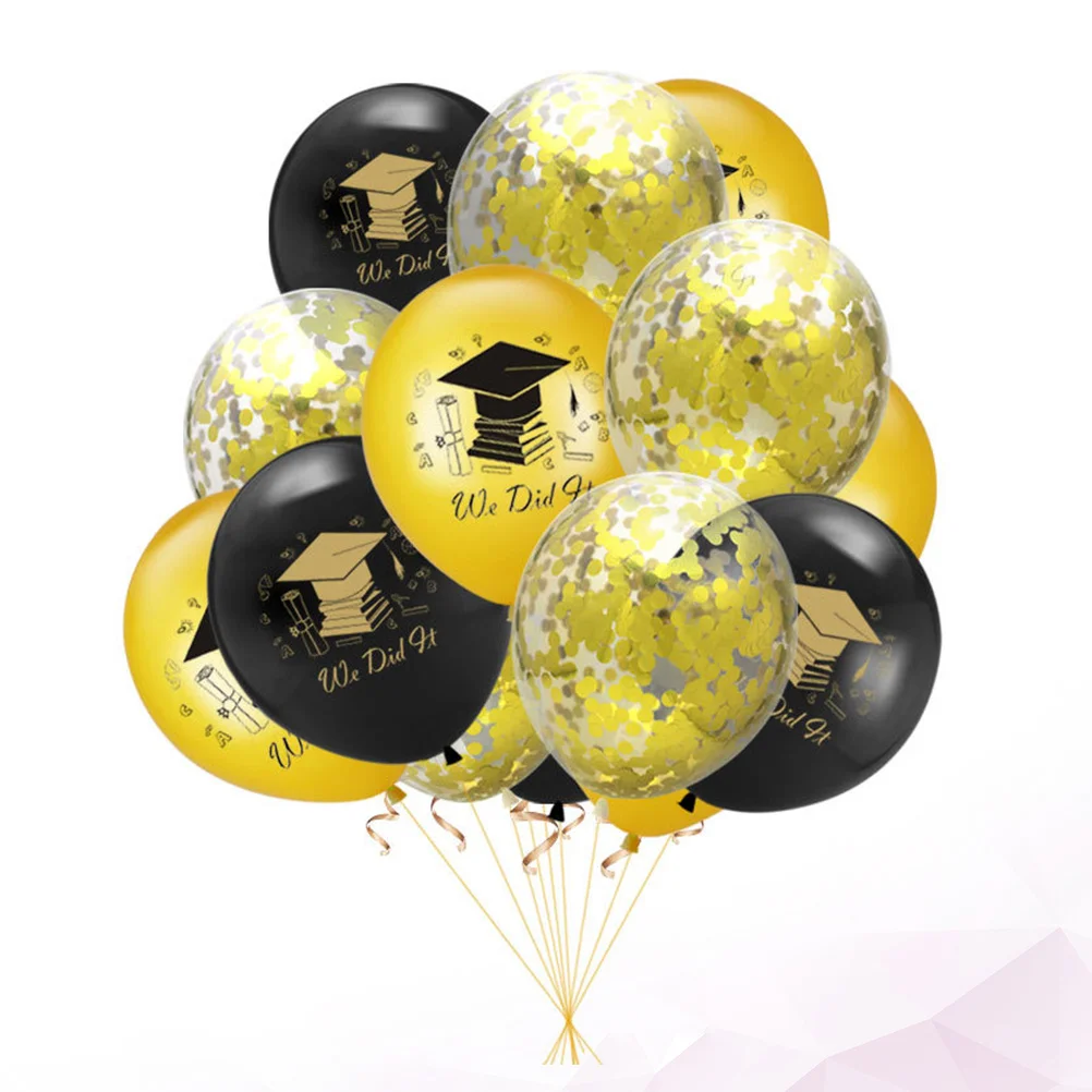 

20pcs Graduation Balloons Decorative Party Supplies Reusable Photo Props Background Indoor Outdoor Decorations