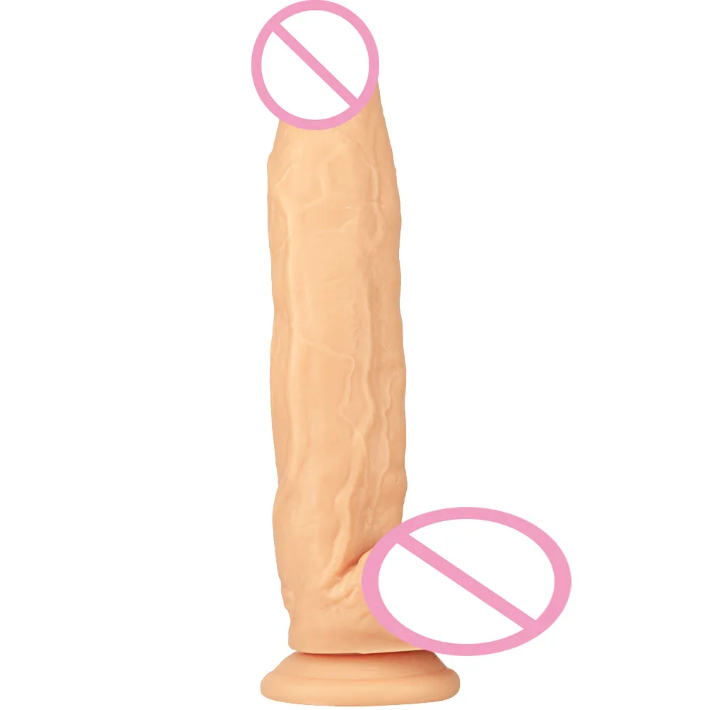 Silikonowy Dildo 32CM XXL z wytrzymałą przyssawką realistyczny Penis G-spot gruby Glans sztuczny duży Dick zabawki erotyczne dla kobiet 18 +