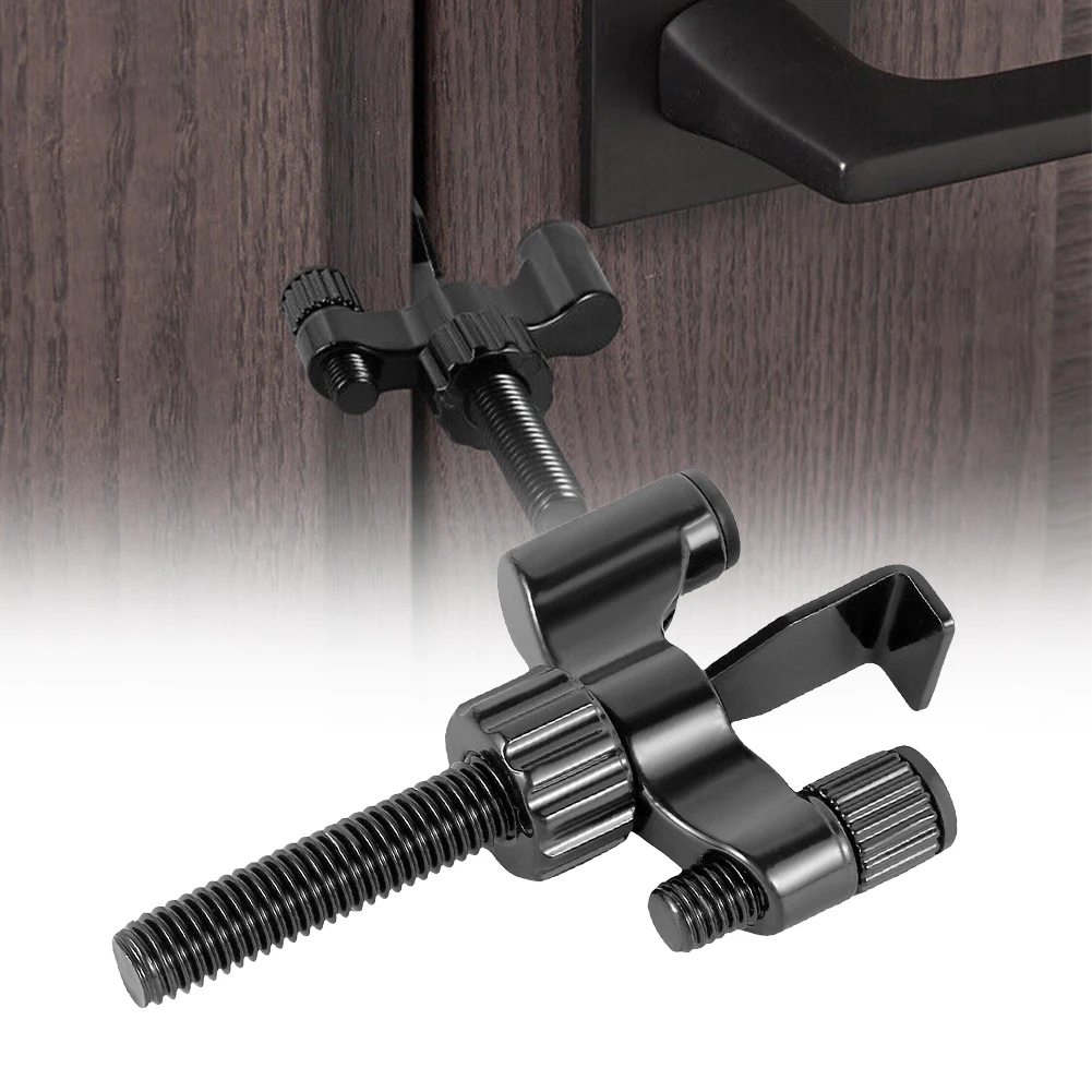 Portable Door Lock Zinc Alloy Security Door Lock Adjustable Home Travel Hotel Apartment Portable Gate Blocker Door Stopper