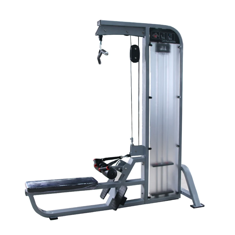 commercial quality dual function gym fitness equipment lat pull down/low row machine for indoor workout