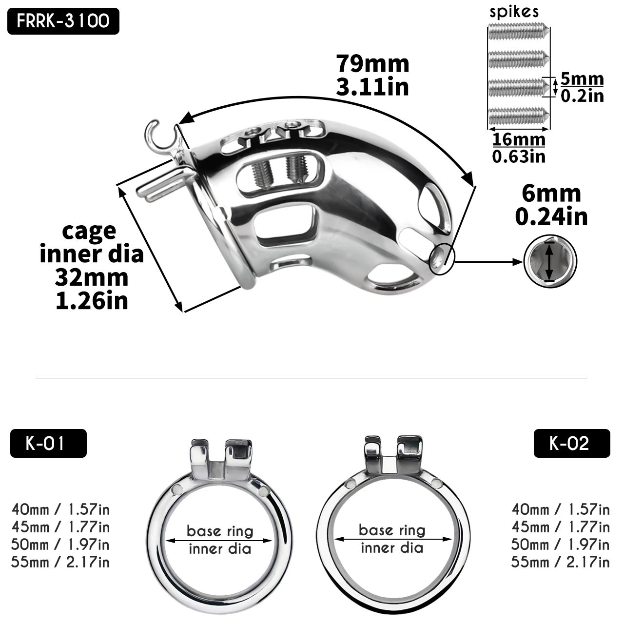 FRRK Curve Cylinder Male Chastity Cage With Metal Anal Plug Silicone Urethral Catheter 2 In 1  Adult Games Sex Toys For Men Gay