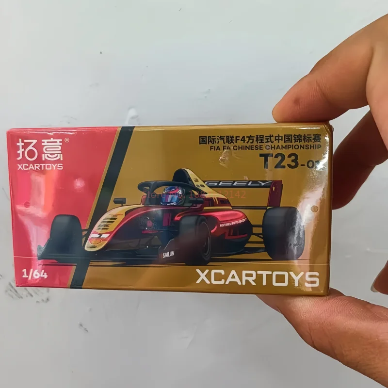 متوفر في المخزون جديد Xcartoy 1:64 Fia F4 بطولة صينية سبيكة مصغرة صيغة سباق T23-01 يموت الصب نموذج لعب هدايا الاطفال