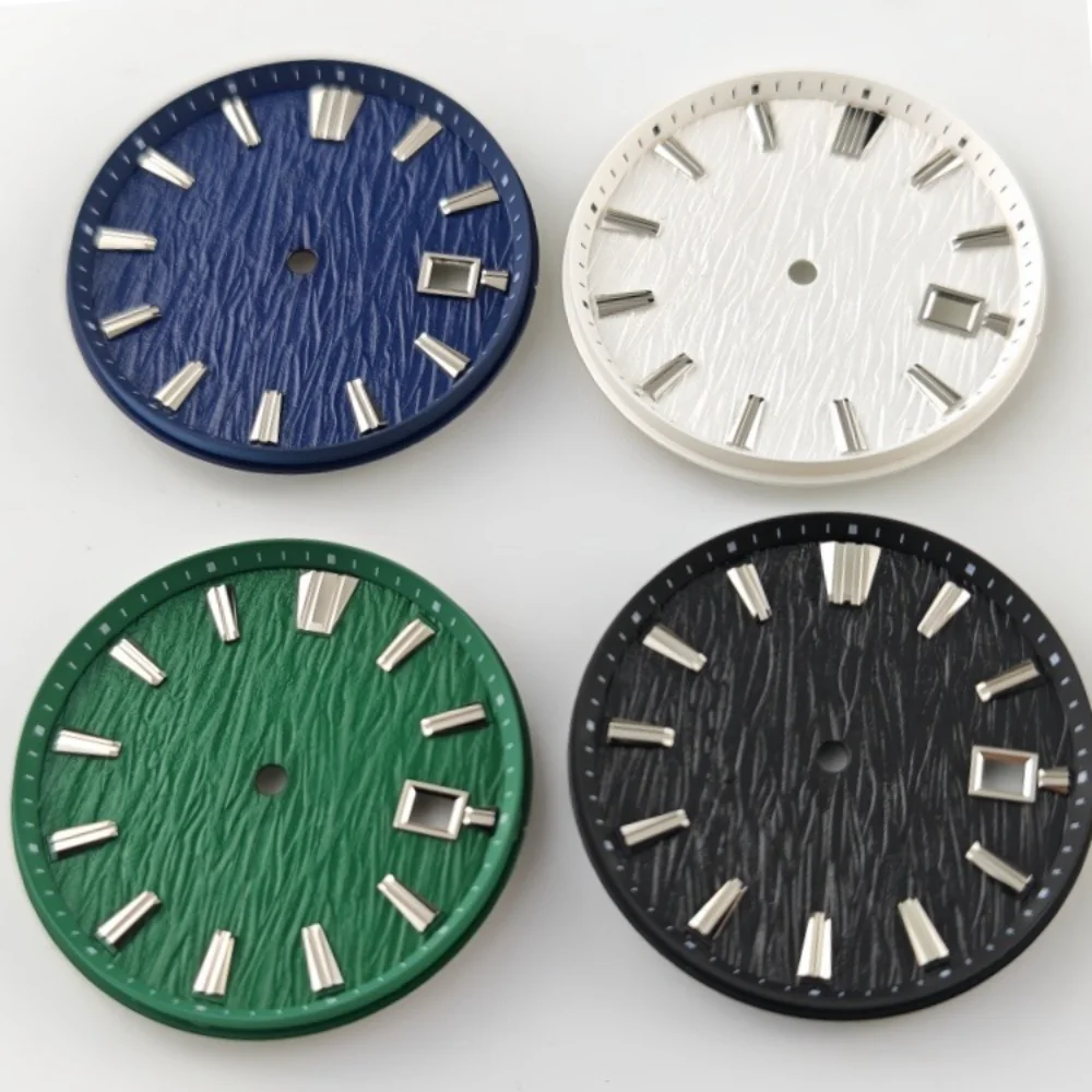 

New NH35 Watch Dial 32.3mm Black White Blue Green Dial for NH35 NH36 Movement Watch Accessories No Logo Diy Parts