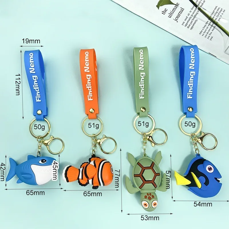 

Disney Finding Nemo Personality Keychain Cartoon Clownfish Nemodoli Keychain Pendant Bag Accessories Couple Keychain Toy