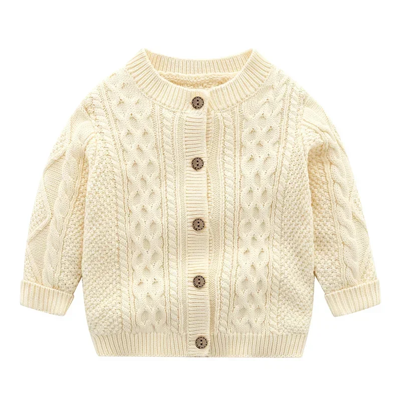 Giacca stile coreano abbigliamento per bambini neonato ragazzi ragazze Cardigan lavorato a maglia autunno primavera bambino neonate ragazzo maglione