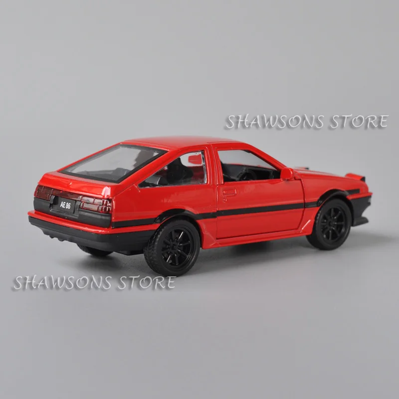 1:37 Scale Diecast Model Car Toys Toyota AE86 Pull Back Miniature Replica Collectible