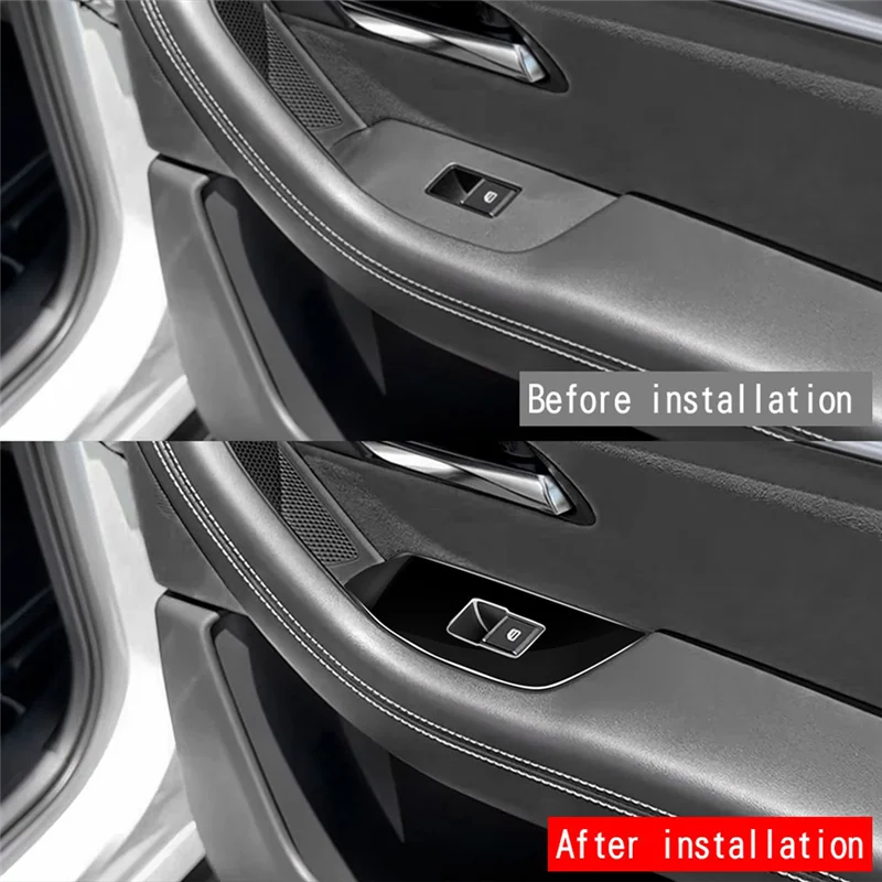 

Надежное автомобильное глянцевое черное оконное стекло с RHD, кнопка подъема, крышка переключателя, накладка на дверной подлокотник, панель для Mazda CX-60 2022 2023, замена