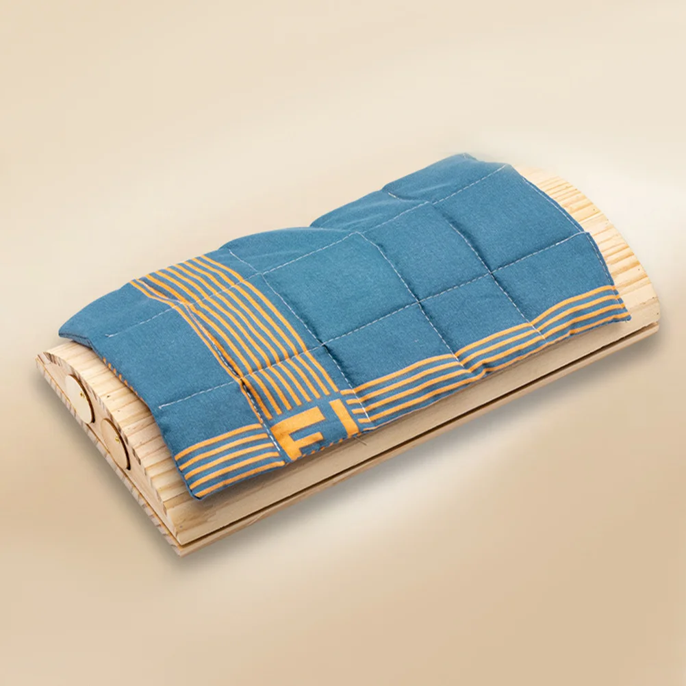 

Moxibustion Lumbar Pillow Special Shape Wooden Cervical Pillow Comfortable Summer Cooling Household Massage Cushion Back Support