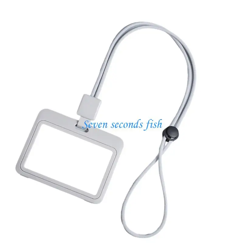 Canello retrattile L74B con custodia chiara resistente all'acqua del supporto per identità