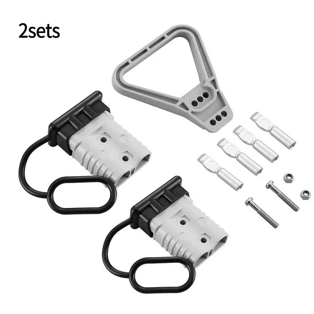 Easy to Connect and Disconnect 2 Sets of 120A175A For Anderson Connector Battery Plug with Dust Cover and Handle