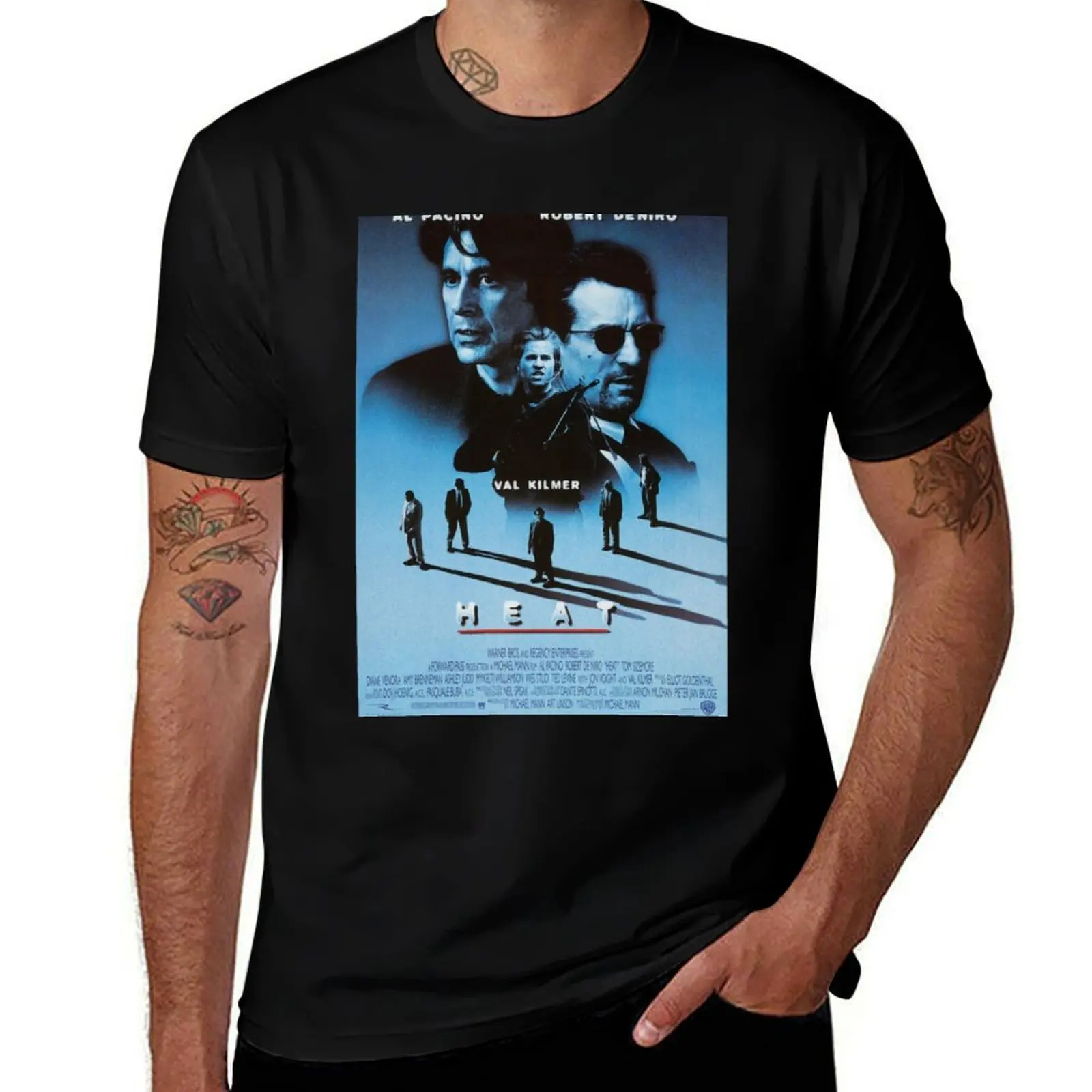 (1995) Movie(4) Heat T-Shirt Gym Exercise Short Sleeve T-Shirt