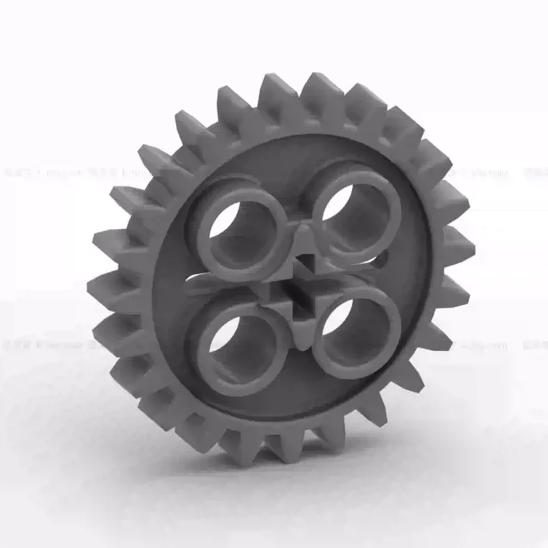 20 peças moc 3648 engrenagem 24 dentes com 1 furo de eixo blocos de construção diy empilhamento tijolos brinquedos educativos para crianças