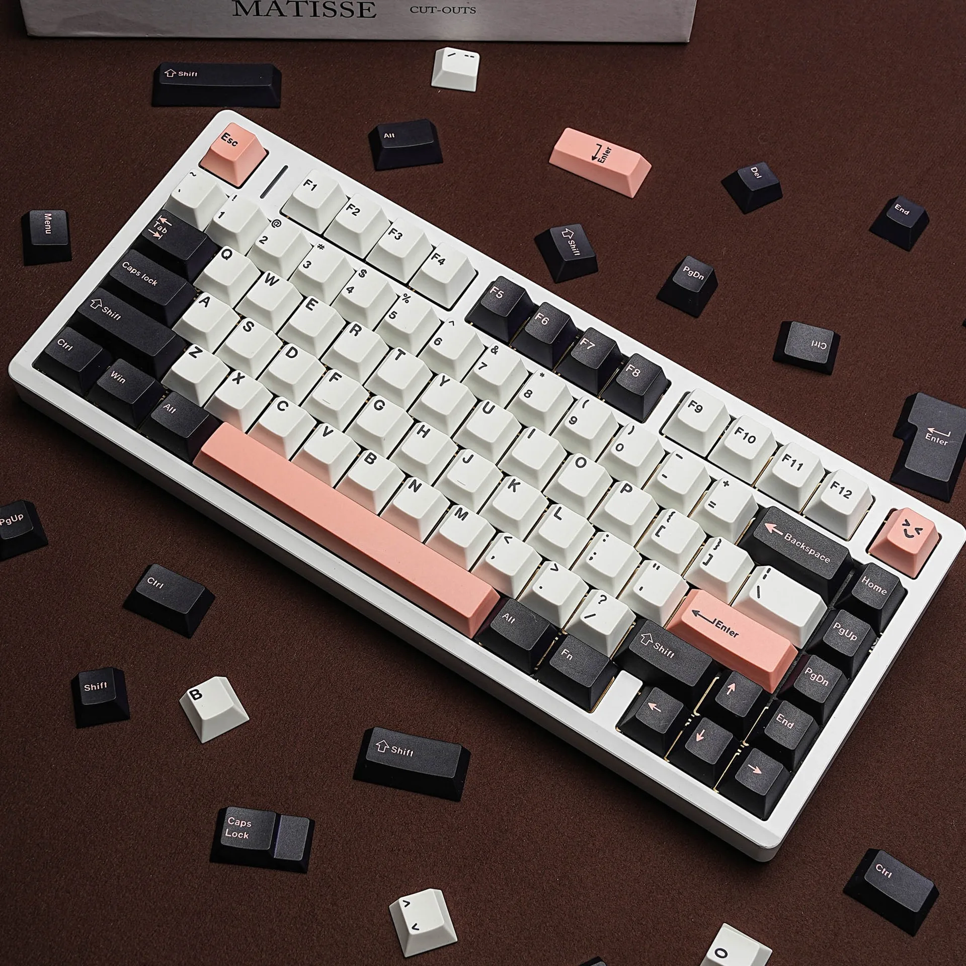 Olivia Mechanical Keyboard GMK Keycaps 7U ISO Spanish French German Abnt2 Russian Japanese Korean Cherry Profile PBT Keycap DIY