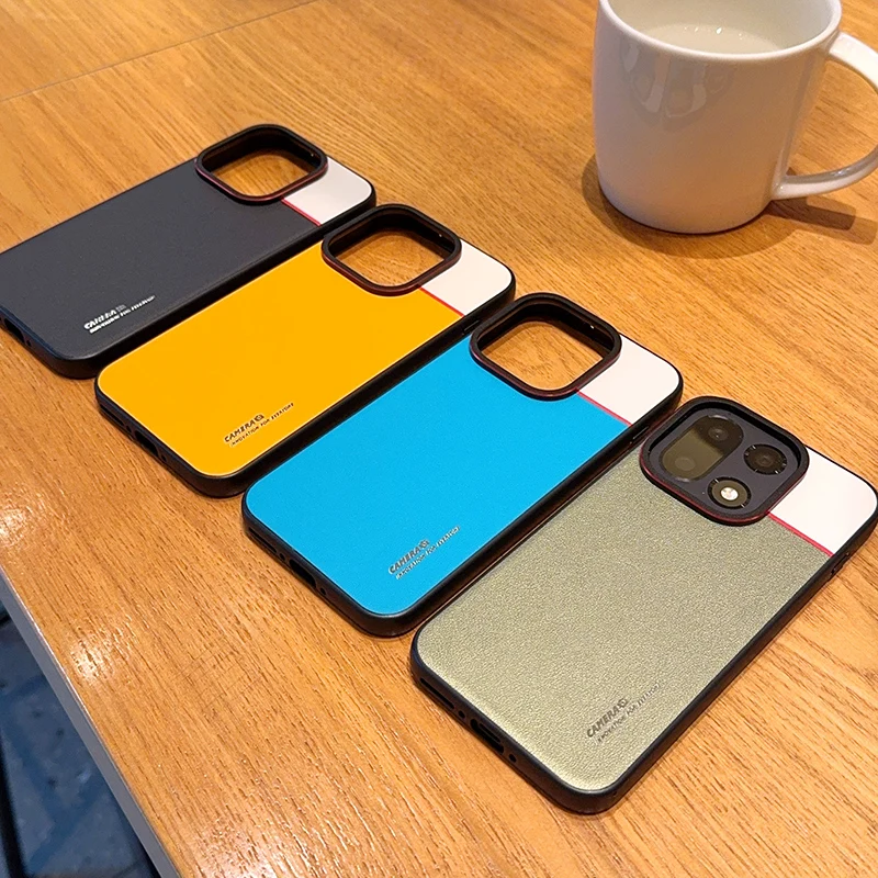 

Fashion Color Collision Phone Case For OnePlus 15 Protective PC Hard Shell Solid Color Shockproof Back Cover