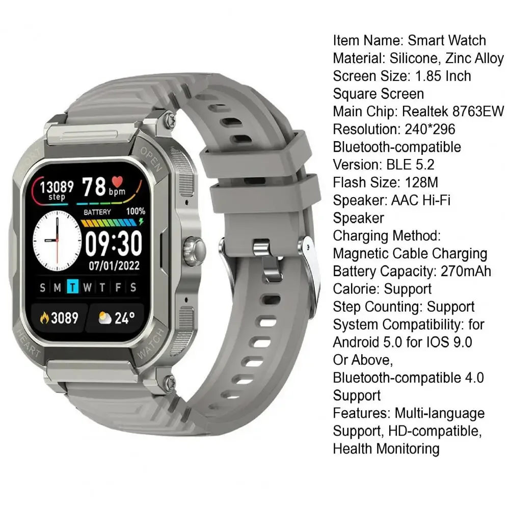 for iPhone 15 Pro Max 15 Plus 14 12 13 XR Smart Watch Men 1.91