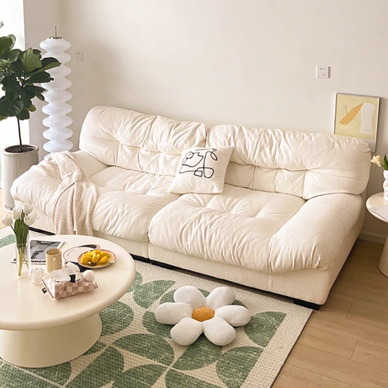 Cloud Couch Living Room Sofa Lounge Fabric Full Luxury Living Room Sofa Floor Garden Sillas Para Sala De Estar Set Furniture