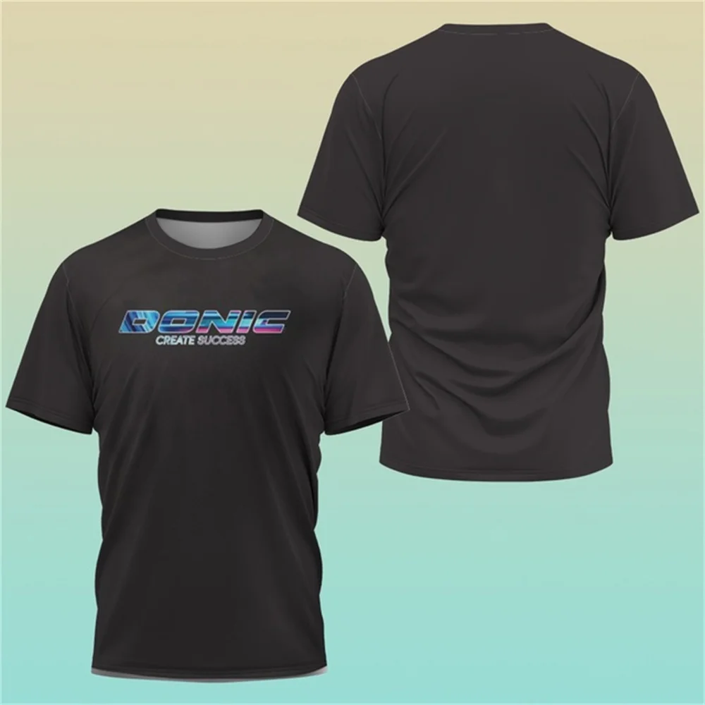Tennis Jerseys Training 3D printed T Shirt Fashion Style Sweat Absorbent Comfortable Top Table Tennis Shirt Men's Clothes