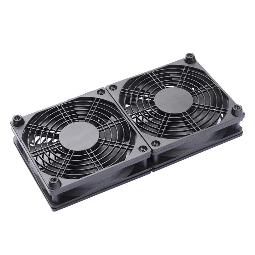 5V USB 120mm Dual Cooling Fan  DIYComputer Case Chassis Wireless TV Box Fan Set-top Box Silent Mute Radiator Cooler Laptop Fan