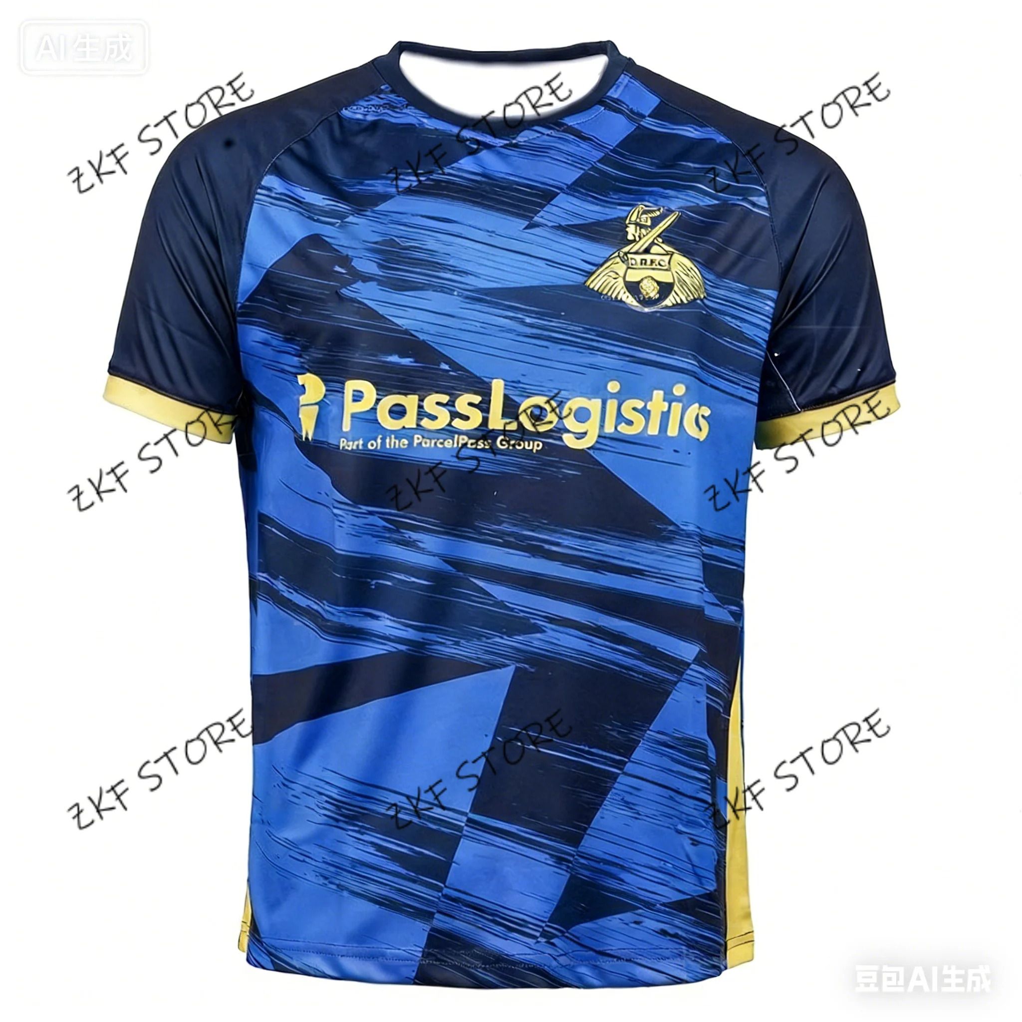 25-26 Doncaster Rovers Camiseta de camiseta de pedal de local y visitante Camiseta cómoda impresa en 3D igual para adultos y niños