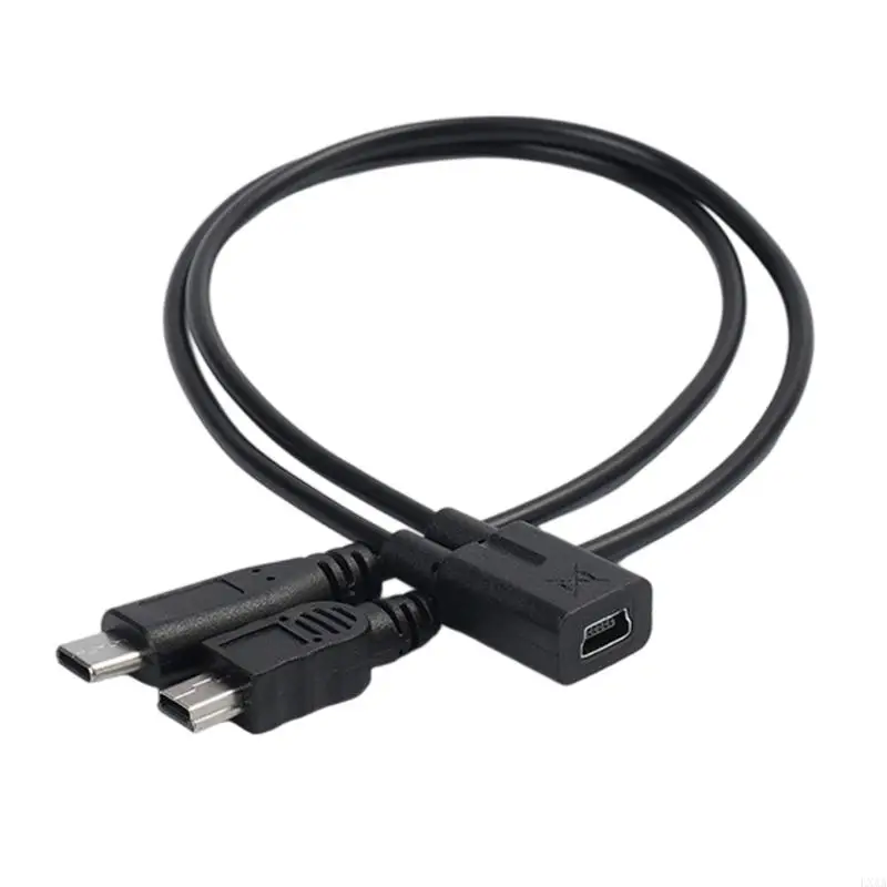 

LXAA Эффективная мини -USB 5p Женская до мини -USB 5p Line Зарядка для двойного устройства