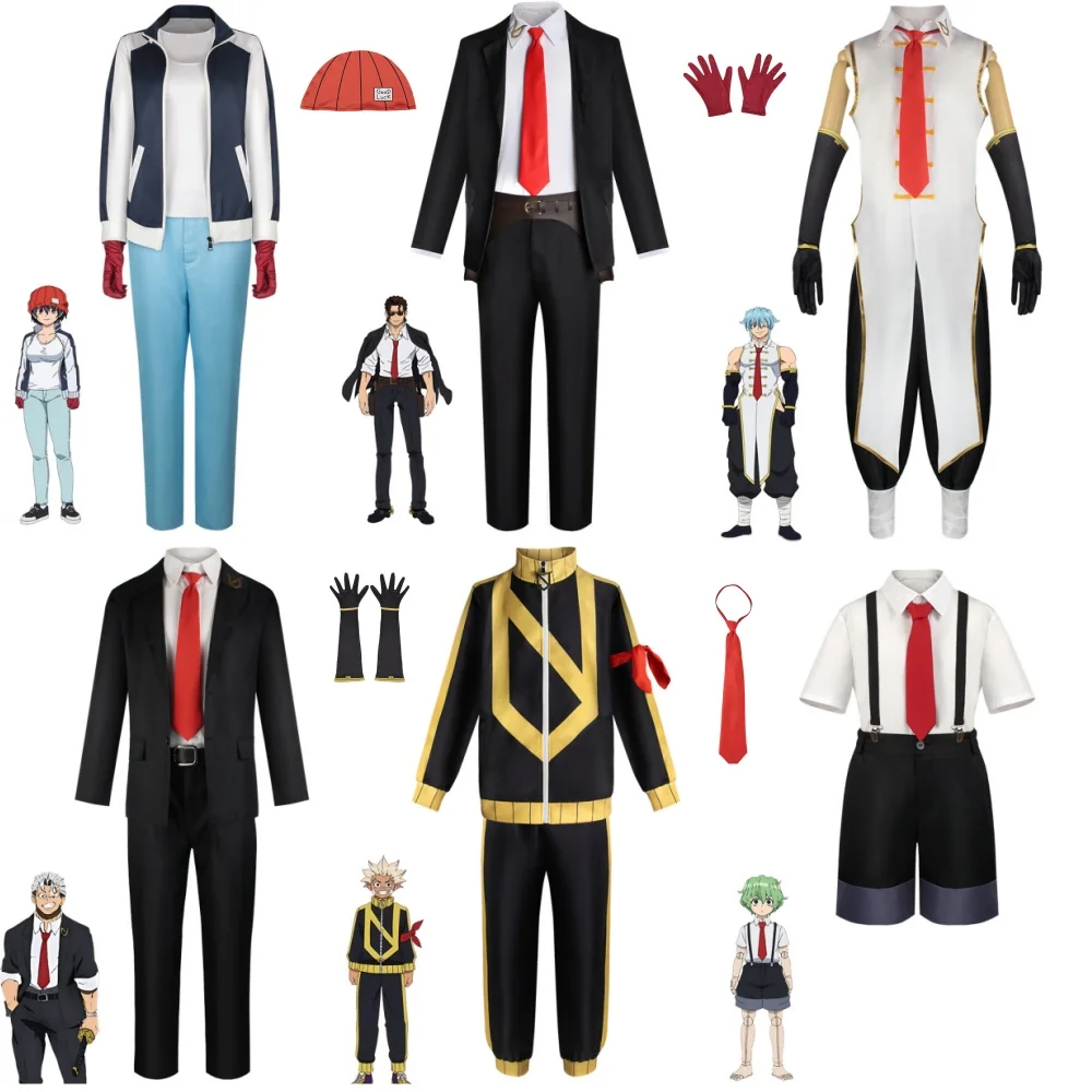 Anime Undead Unluck Cosplay Costume Wig Hat Andy Unfeel Phil Fuuko Izumo Cosplay Party Anime Cosplay Costume Uniform Outfit Suit