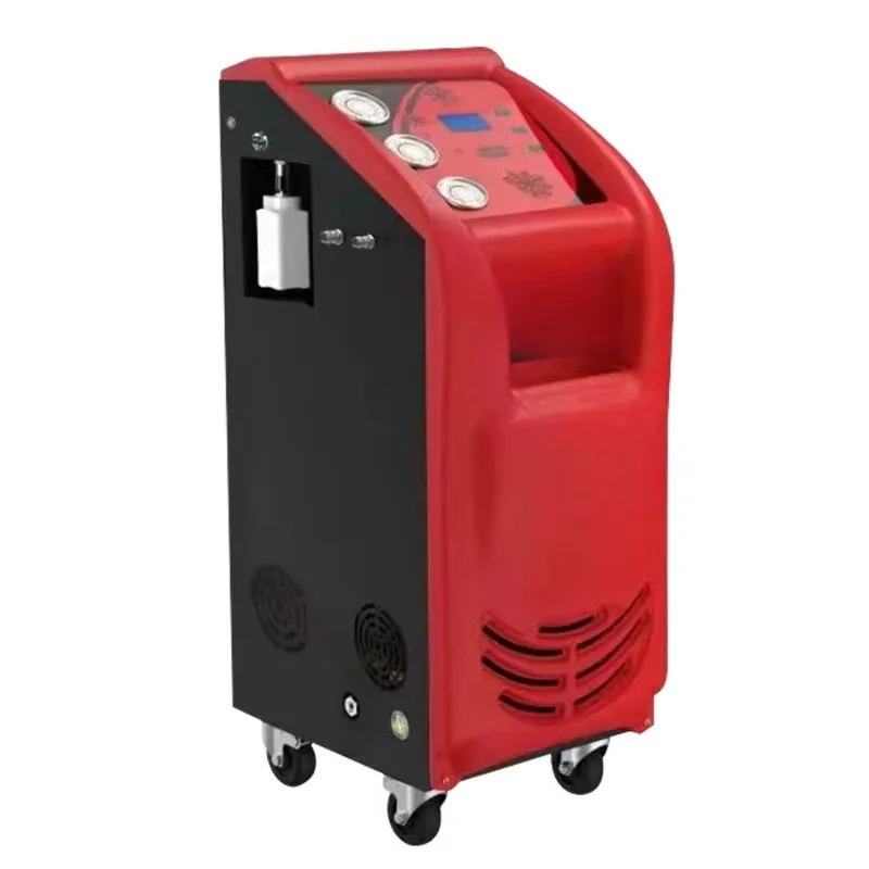 New Auto Air Conditioner Recycling Recharging Flushing Machine Metal Construction Efficient AC Recovery Tool view 5