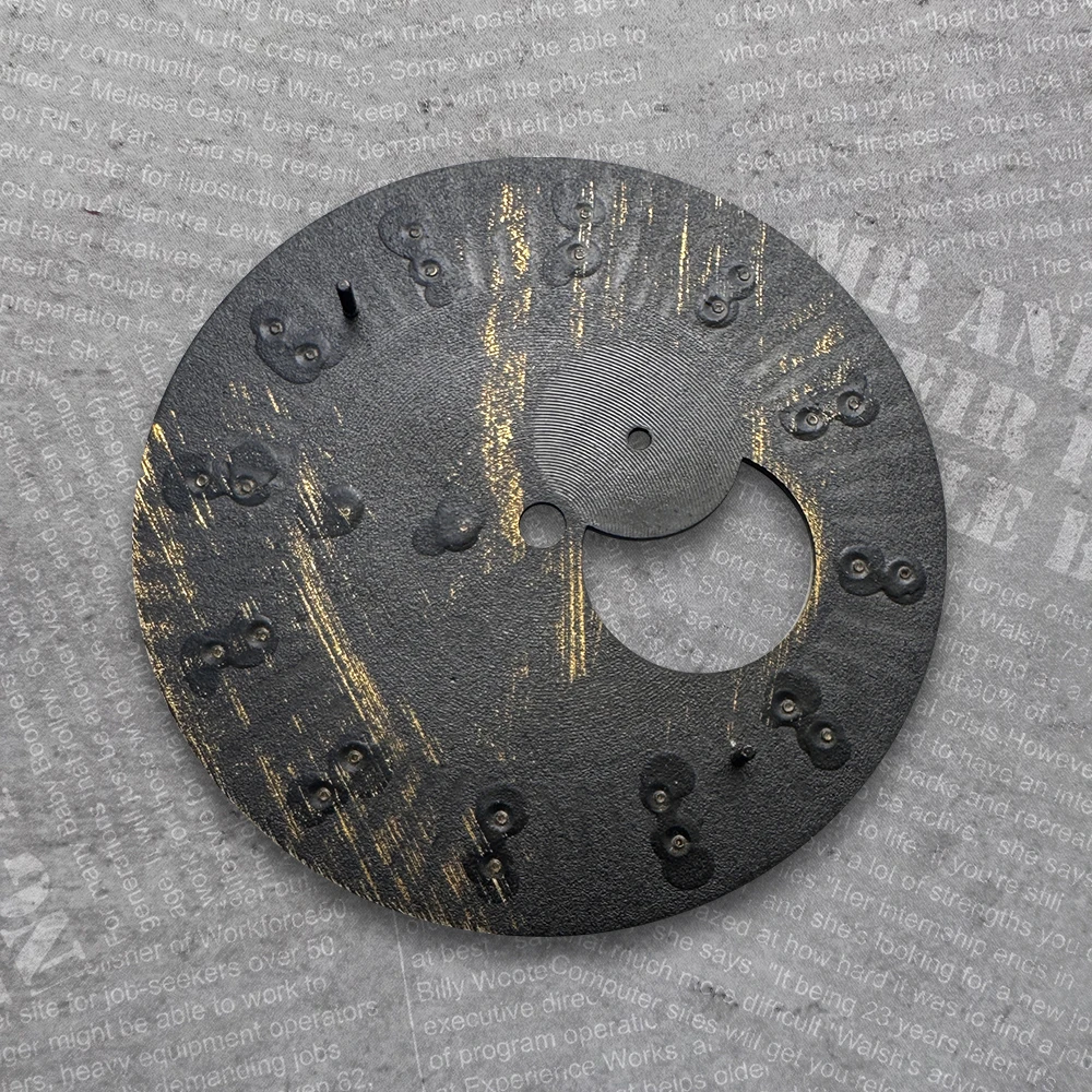 35mm Cocktail S Logo Dial Suitable For NH39 Japan Automatic Movement Hollow Out High Quality Watch Modification Accessories