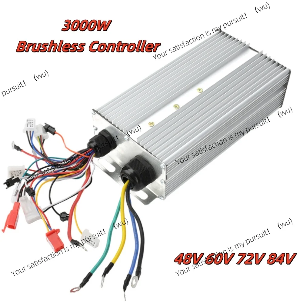 

48 В 60 В 72 В 84 В 3000 Вт интеллектуальный бесщеточный контроллер двухрядный 18MOS транзистор BLDC регулятор скорости двигателя для мотоцикла