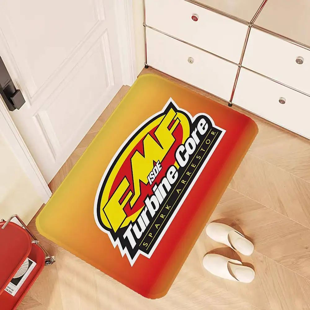 FMF Racing Logo Floor Mat Retro Multiple Choice Living Room Kitchen Rug Non-Slip Modern Home Decor