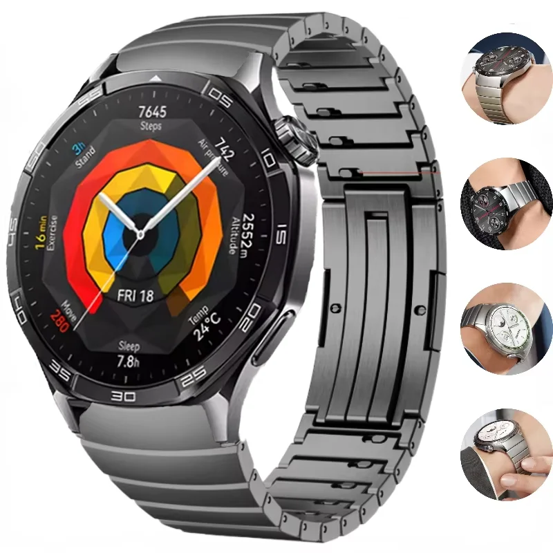 

Quick Release Metal Band For Huawei Watch GT5 46mm Official No Gap Stainless Steel Bracelet Wristband For Huawei Watch GT4 Strap