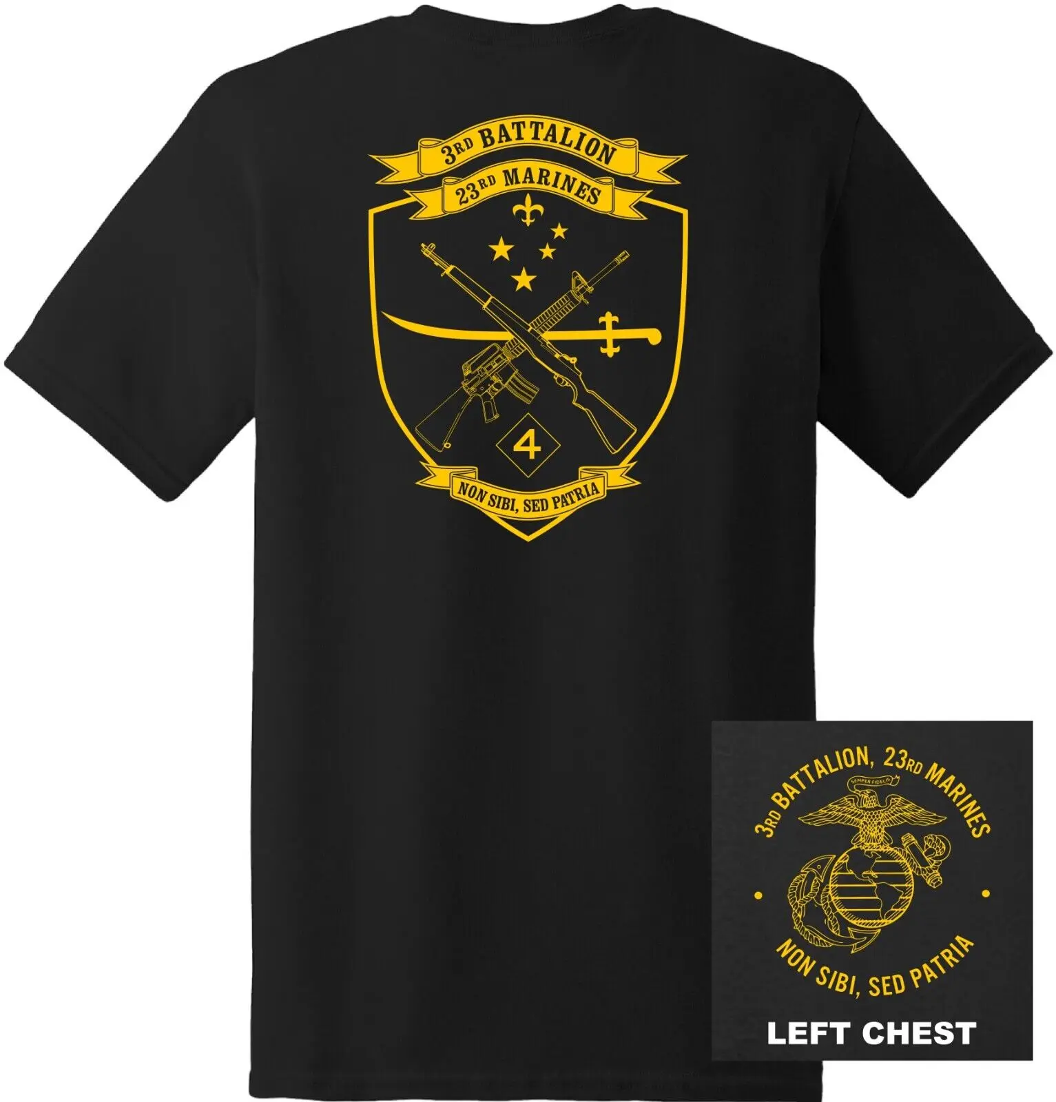 3rd Battalion, 23rd Marine Regiment. US Marine Corps T-Shirt 100% Cotton O-Neck Short Sleeve Summer Casual Mens T-shirt