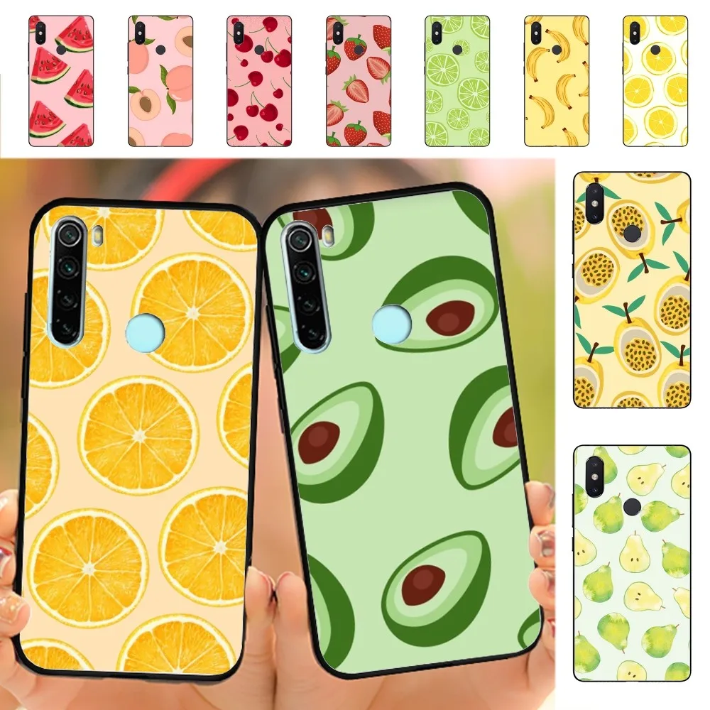 Fruit Lemon Cherry Phone Case For Redmi Note 4 X 5 A 6 7 8 T 9 9S 10 11 11S 11Epro Poco M3 Pro