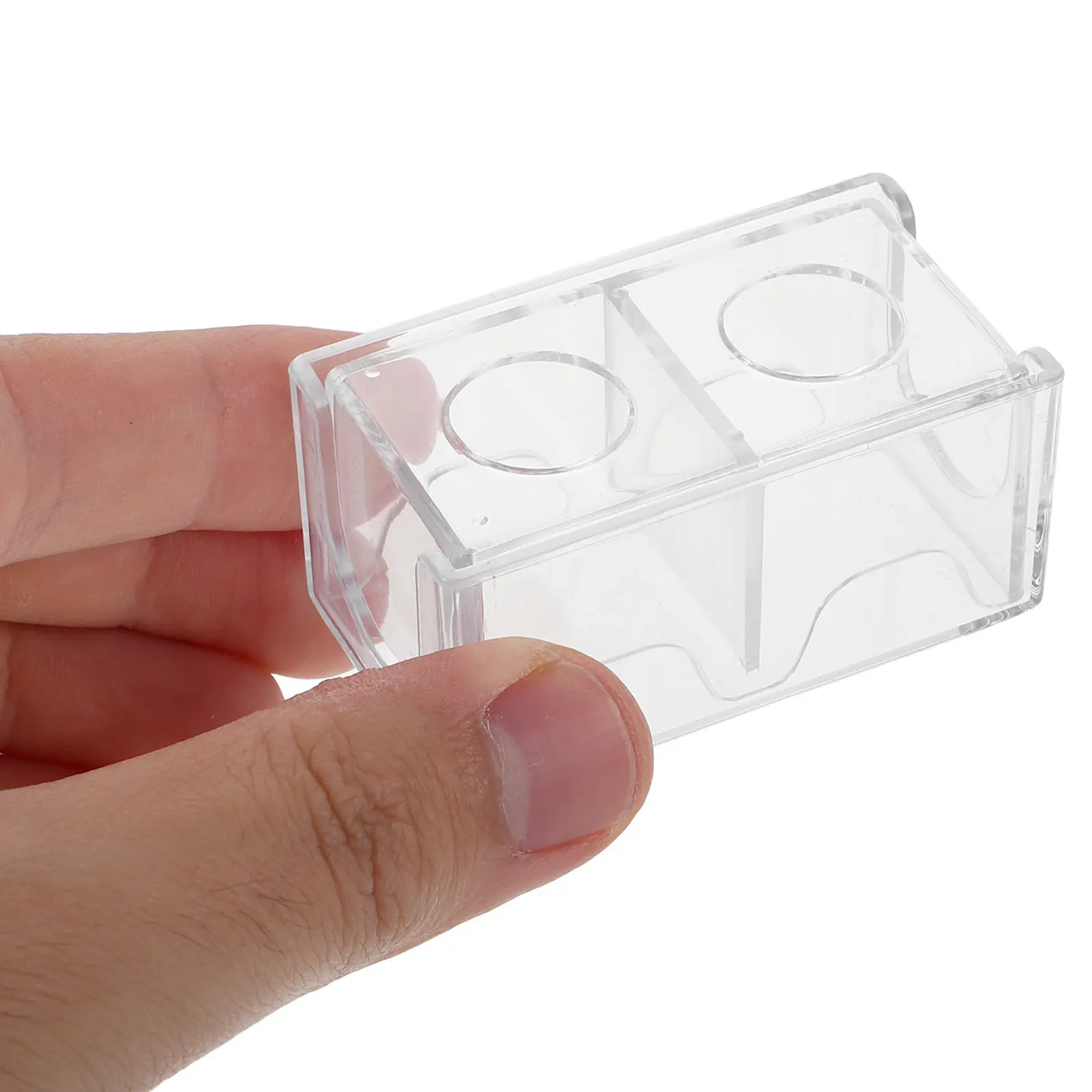 5Pcs Acrylic Billiard Chalk Storage Cube Transparent Pool Cue Chalk Holder Dry Protection Easy Color Id Portable for Bars