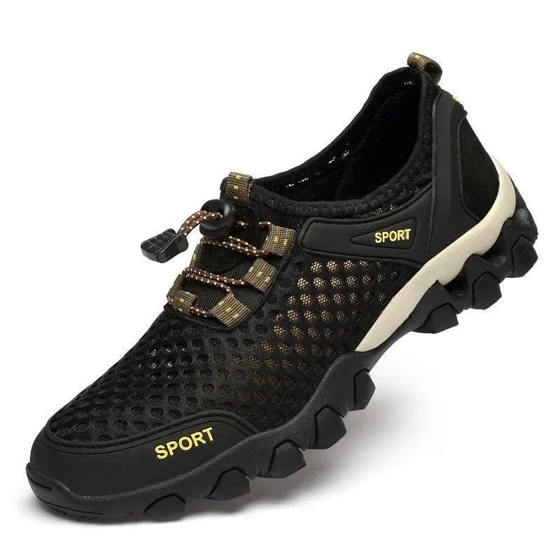 Letnie męskie siatkowe buty sportowe Moda Alpinizm Oddychające lekkie buty antypoślizgowe Outdoor Travel Running Casual Shoes