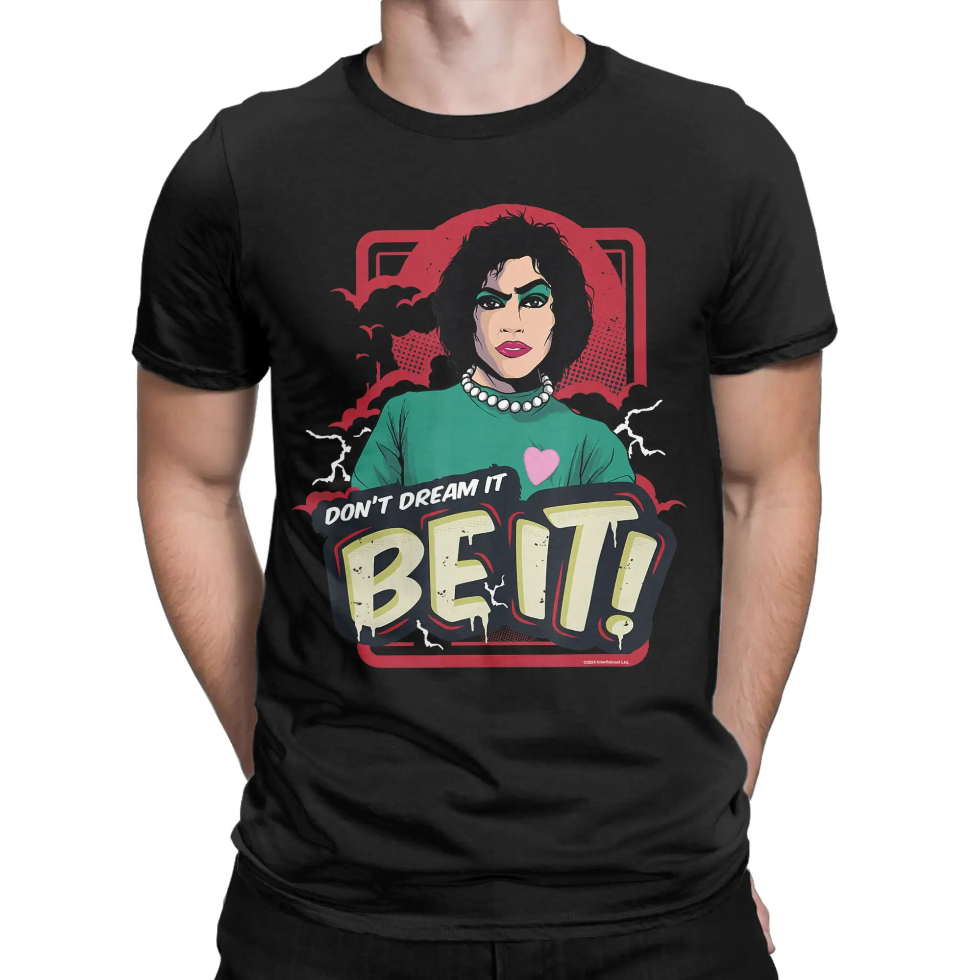 Men's  Rockys Horror Show Dr Frank N Furter Quote T Shirt  Pure Cotton Tops Funny Short Sleeve Crewneck Tees Plus Size T-Shirt