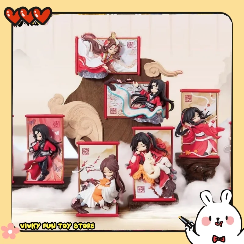 

Новая серия коллекционных фигурок «Тянь Гуань Ци Фу» (слепая коробка): Хуа Чэн и Ся Лянь, украшение из ПВХ, праздничный подарок