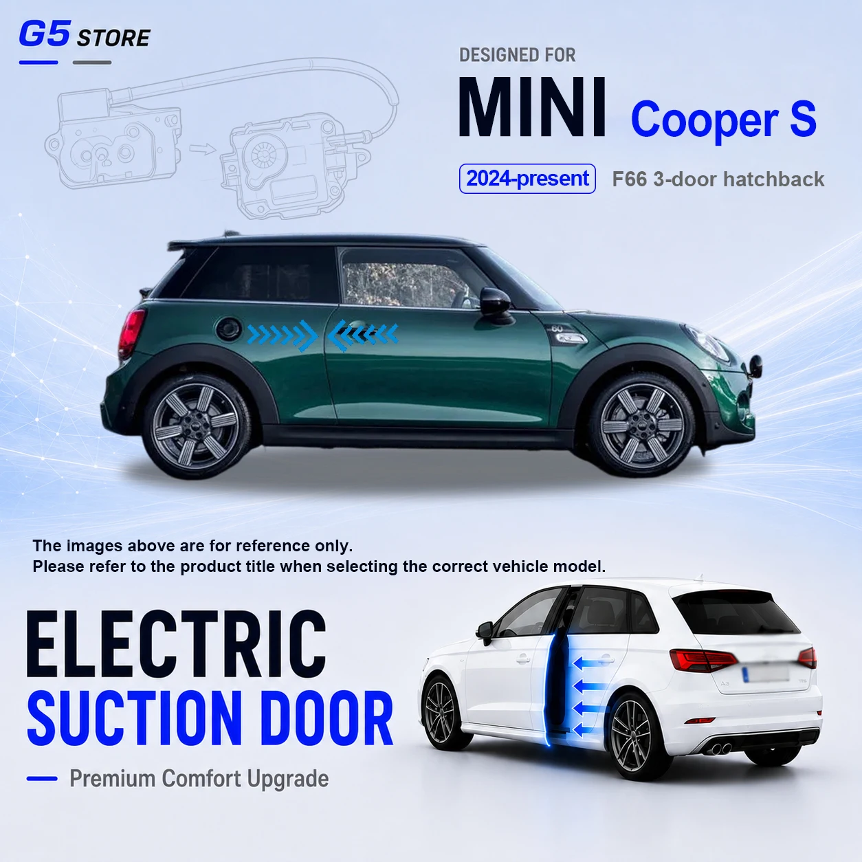 For MINI Cooper S F66 2024-present Car Electric Suction Door Power-assisted Closing Door Soft-close Function