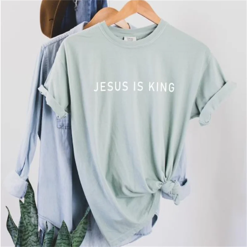 Personalized Jesus is King T-shirt, Christian Apparel, The King Is Coming, Faith Clothing Christian Gift, Comfort Colors T-shirt