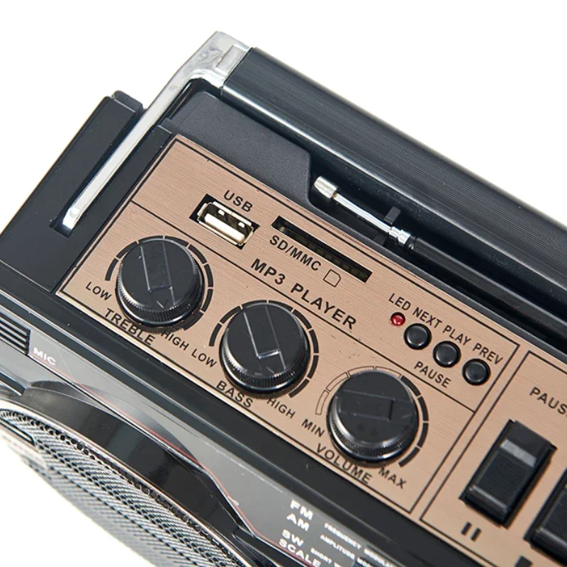 Antique High-Power Four-Band Recorder Tape Machine Recorder Radio USB SD Card Bluetooth