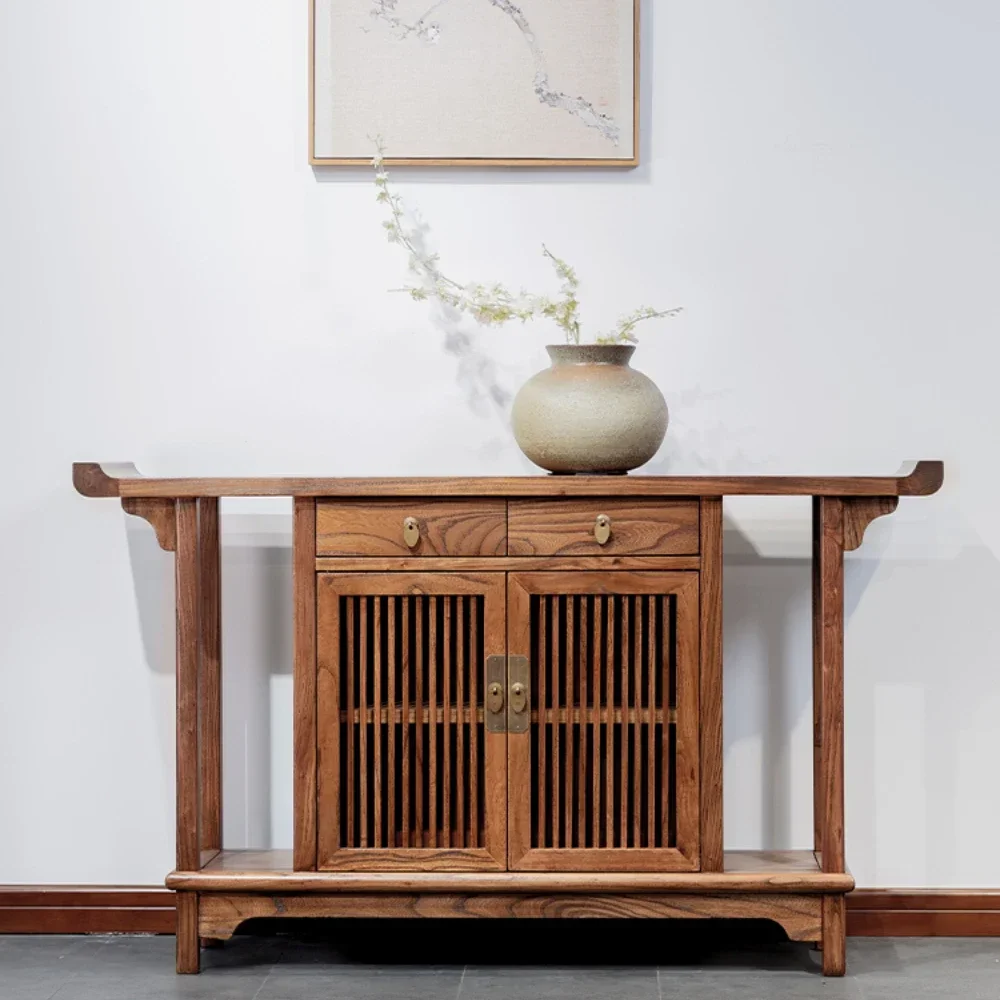 

Консоль для столов на стене, длинный узкий стол, вход, шкаф для хранения, консоль для хранения, старый узкий стол из массива дерева