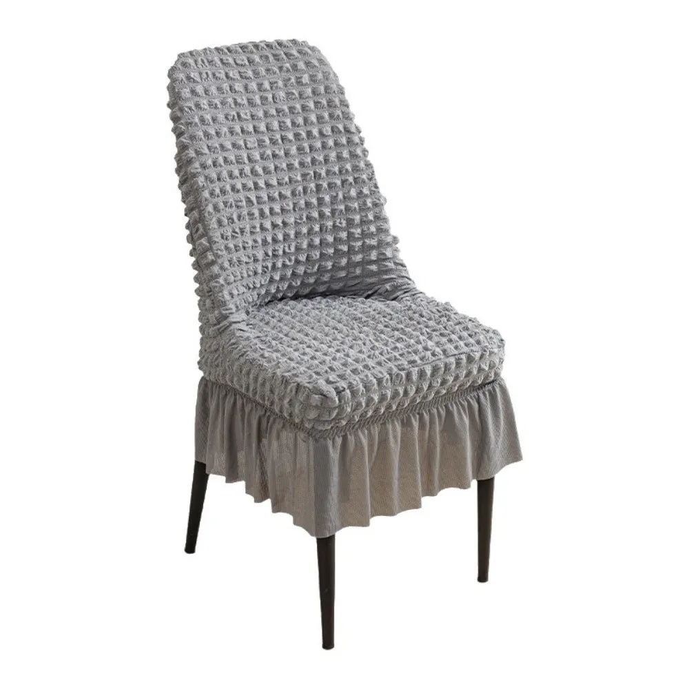 

Stretchable Seersucker Stretch Puff Chair Cover Breathable Wrinkled Fabric Seersucker Chair Seat Cover Pet-Resistant Anti-Slip