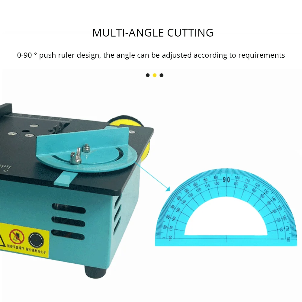 96w Mini Multifunctional Table Saw Electric Desktop Saws Small Household DIY Cutting Tool Woodworking Bench Lathe Cutter Machine