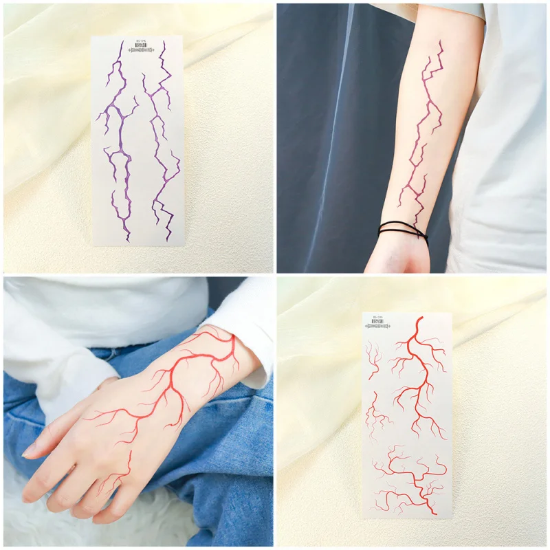 Pegatina de tatuaje de mimbre de 2 piezas de estilo Xiaofresh