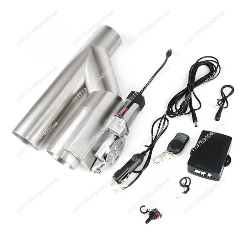 2025 Car modified exhaust pipe double opening Y-shaped exhaust valve stainless steel voice changing remote control