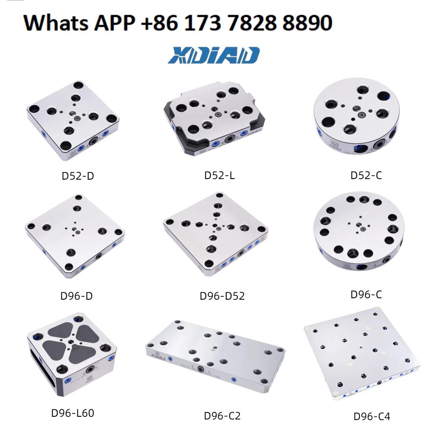 

Xin Dian Precision Полная серия Четырехосевая пятиосевая пластина с нулевым позиционированием Быстросменная пластина Расстояние между отверстиями 52/996