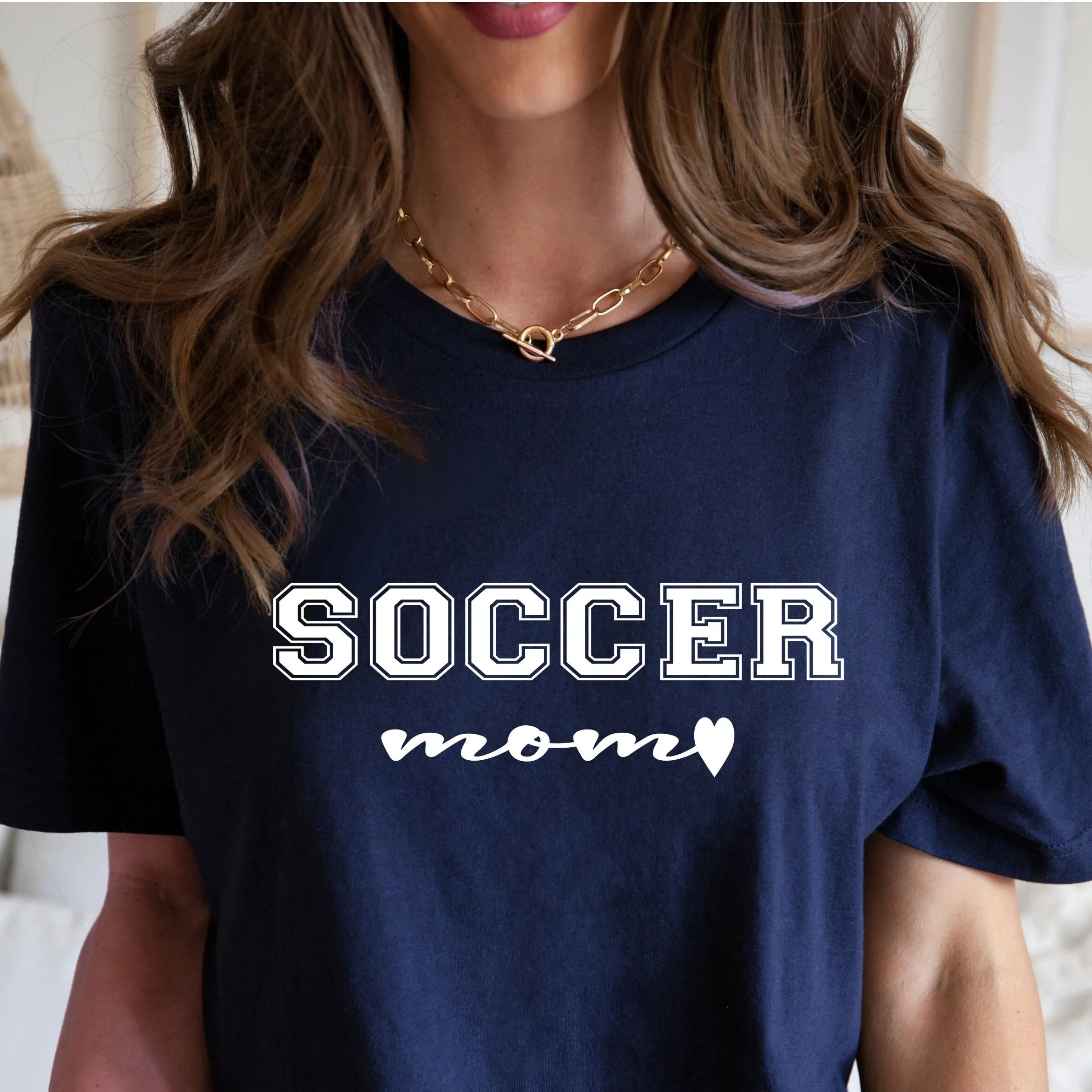 Soccer Mom Heart Tshirt Mama Shirt Gift Game Day Funny