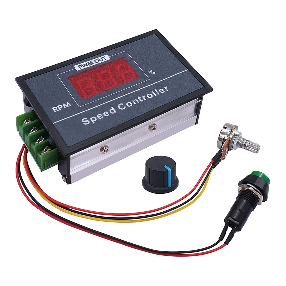 PWM DC Motor Speed Controller with Digital Display 30A PWM Adjustable Speed Stepless Regulator