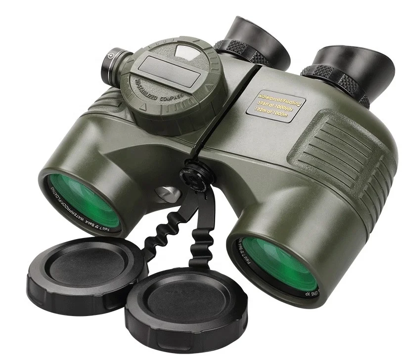 YYHC-High quality 100% floating Marine binoculars with band compass and rangefinder regulator