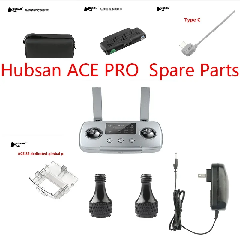 Hubsan ACE PRO ACE SE RC Drone quadrirotor pièces de rechange couvercle de protection ligne de connexion adaptateur de chargeur de sac d'hélice